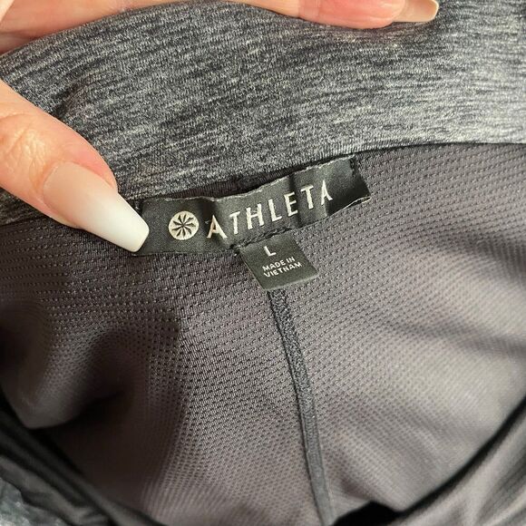 Athleta Large Modern Metro Skort Gray Pockets Casual Activewear Stretch - Picture 2 of 9